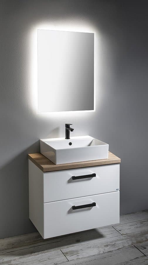 VEGA szafka umywalkowa 72x57,6x43,6 cm z 2 szufladami, biała