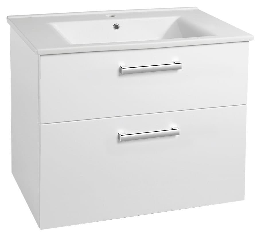 VEGA szafka umywalkowa 82x67,6x43,6cm, z 2 szufladami, biała