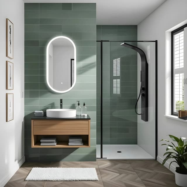 Panel prysznicowy Corsan ALTO Termostat Czarny