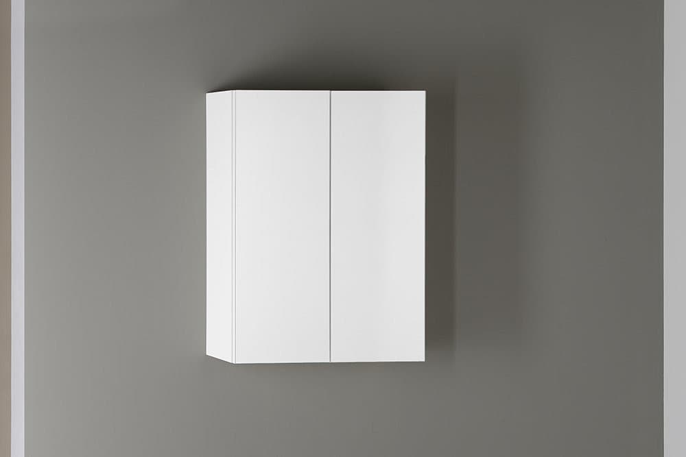 VEGA szafka z lustrem, 60x70x18 cm, biała z zawiasami samohamującymi
