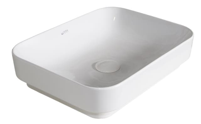 SOTT AQUA Umywalka ceramiczna 60x38 cm, biała prostokątna