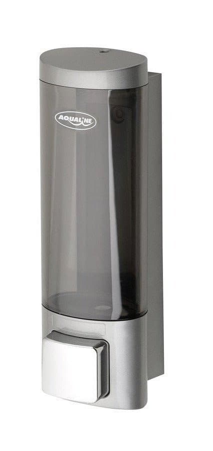Chromowany dozownik płynnego mydła do powieszenia 200ml, kanciasty