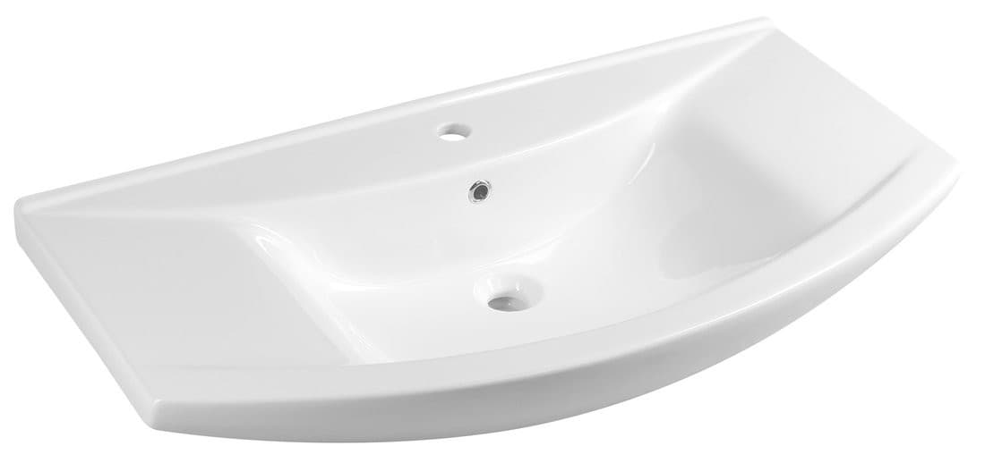 ZERO 97 umywalka meblowa półokrągła 97x51cm, biała