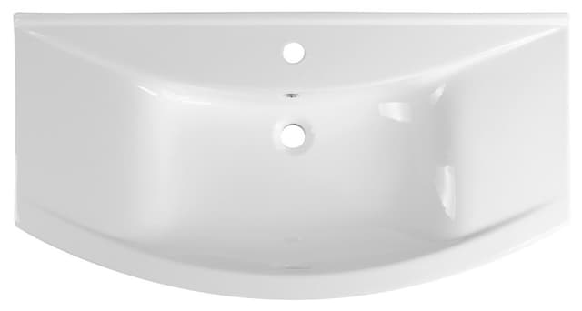 ZERO 97 umywalka meblowa półokrągła 97x51cm, biała