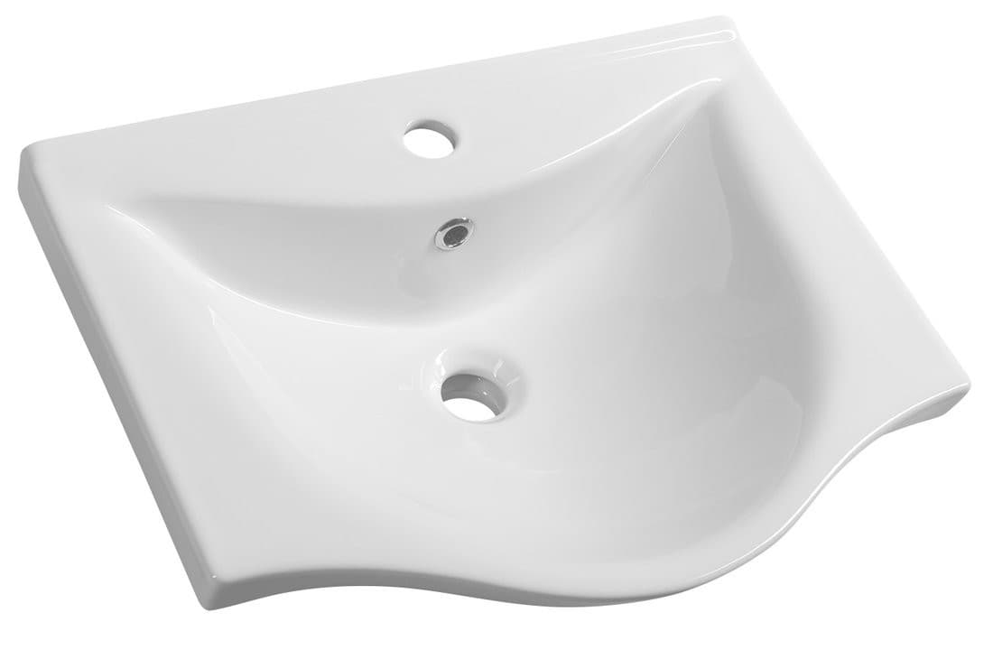 ZARA 55 umywalka meblowa półokrągła 54x44,5 cm biała