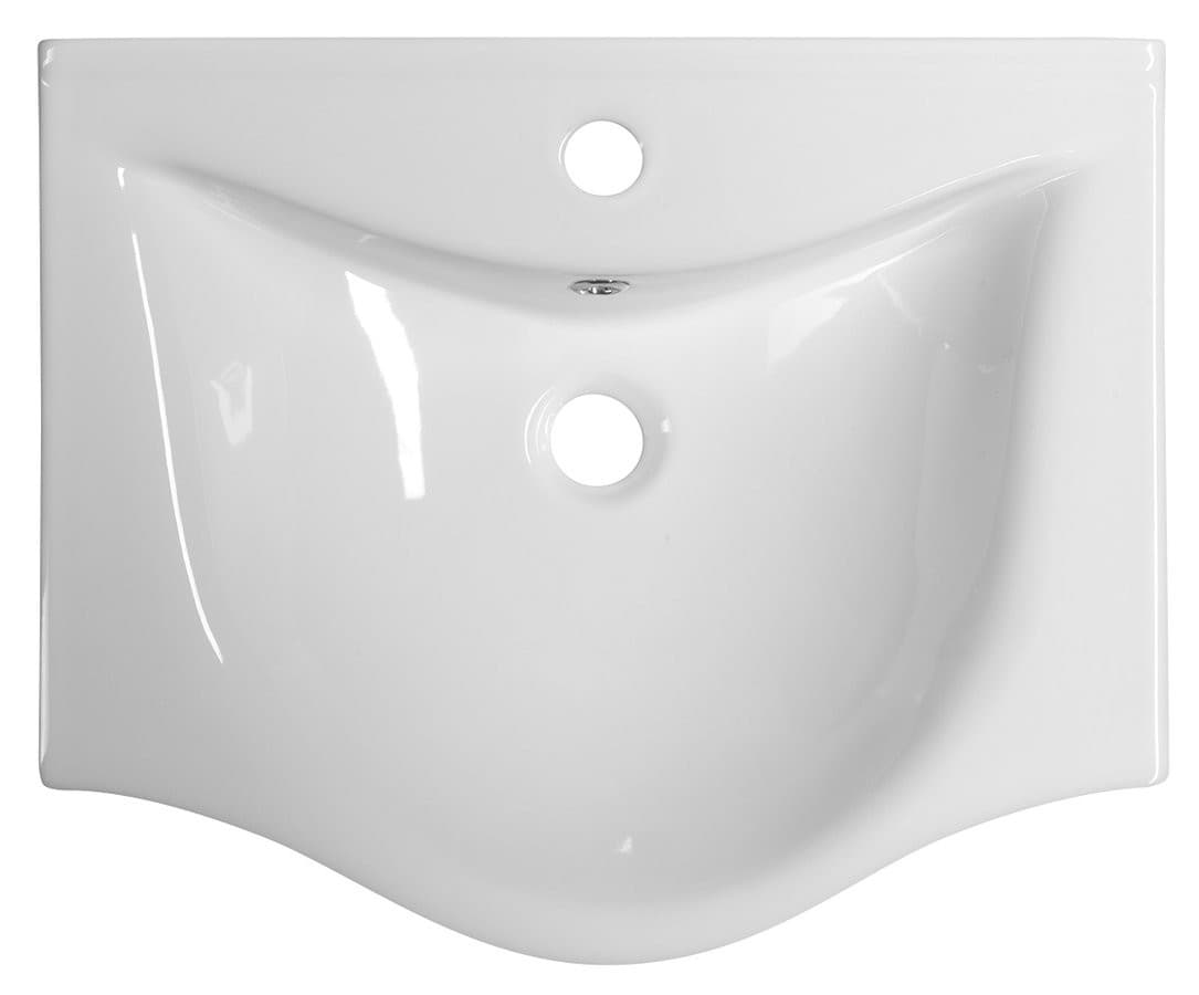 ZARA 55 umywalka meblowa półokrągła 54x44,5 cm biała