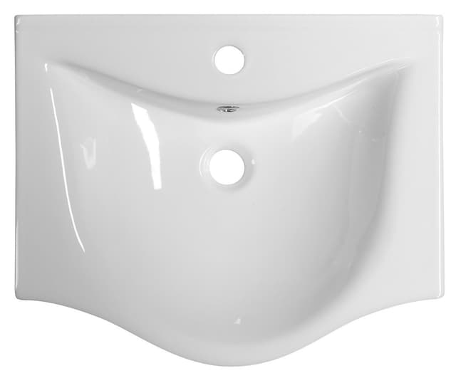 ZARA 55 umywalka meblowa półokrągła 54x44,5 cm biała