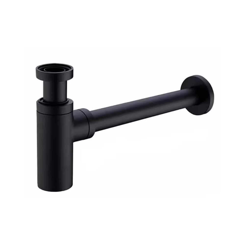 Syfon butelkowy odpływowy do umywalki MU04BL, czarny