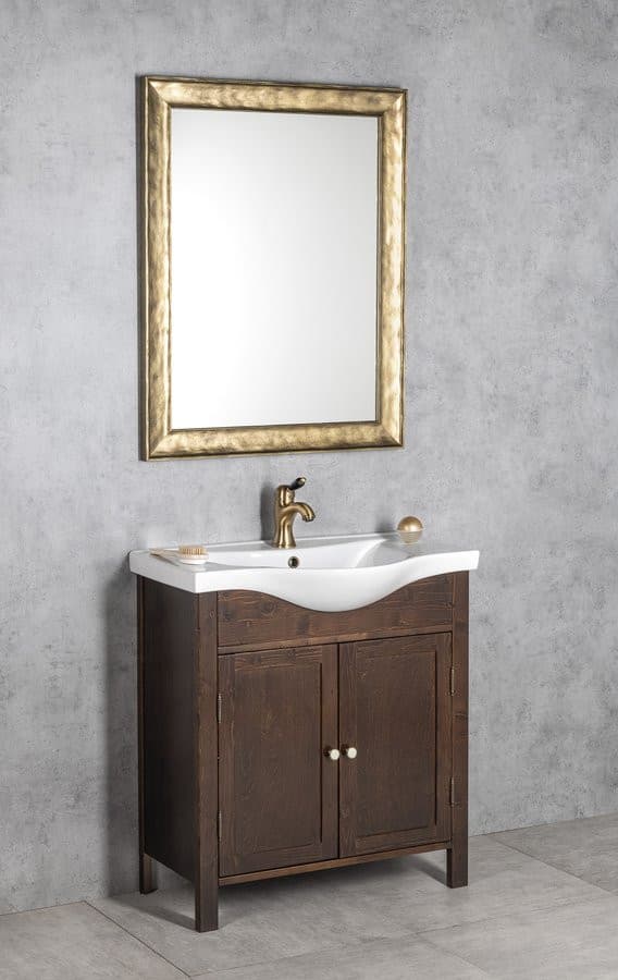 Umywalka meblowa ZARA 80 półokrągła 79,5x46 cm biała