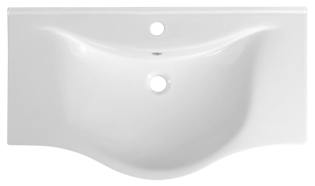 Umywalka meblowa ZARA 80 półokrągła 79,5x46 cm biała
