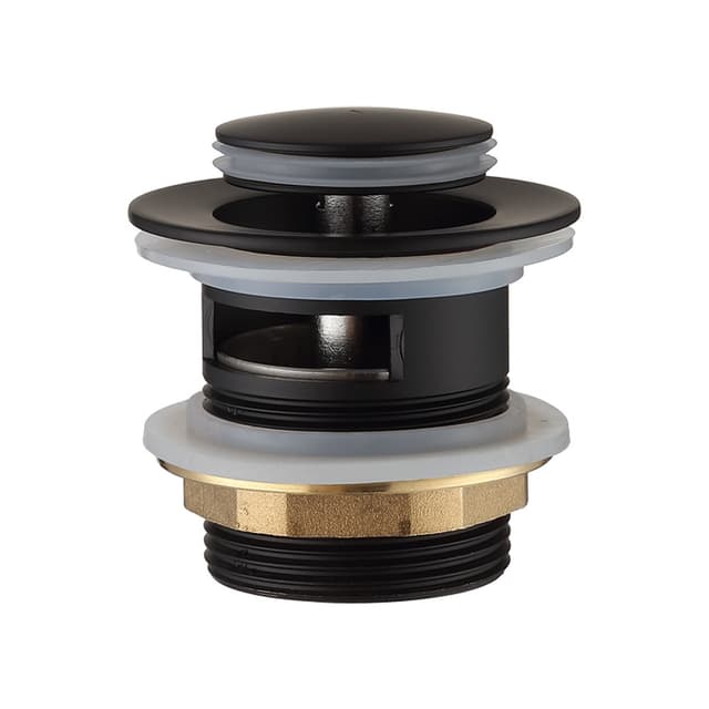 Korek z przelewem do wanny VBL Klik - klak Czarny