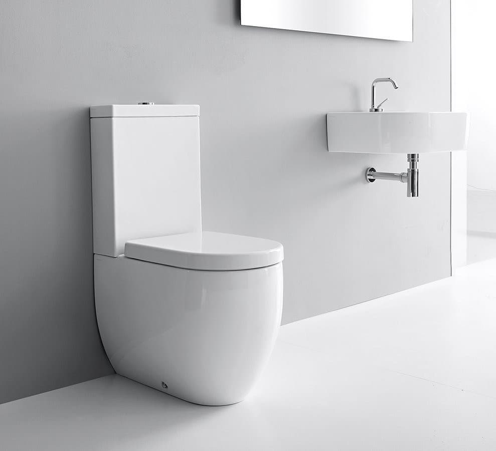 FLO EGO spłuczka do WC kompaktowego, biały