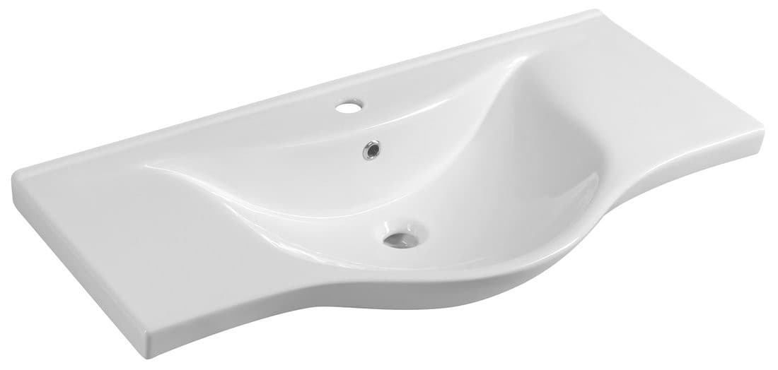 ZARA 100 meblowa umywalka ceramiczna półokrągła 99,5x46,5cm, biały