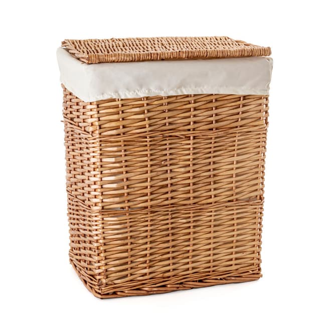 Kosz na pranie wiklinowy AWD Interior brązowy 1582
