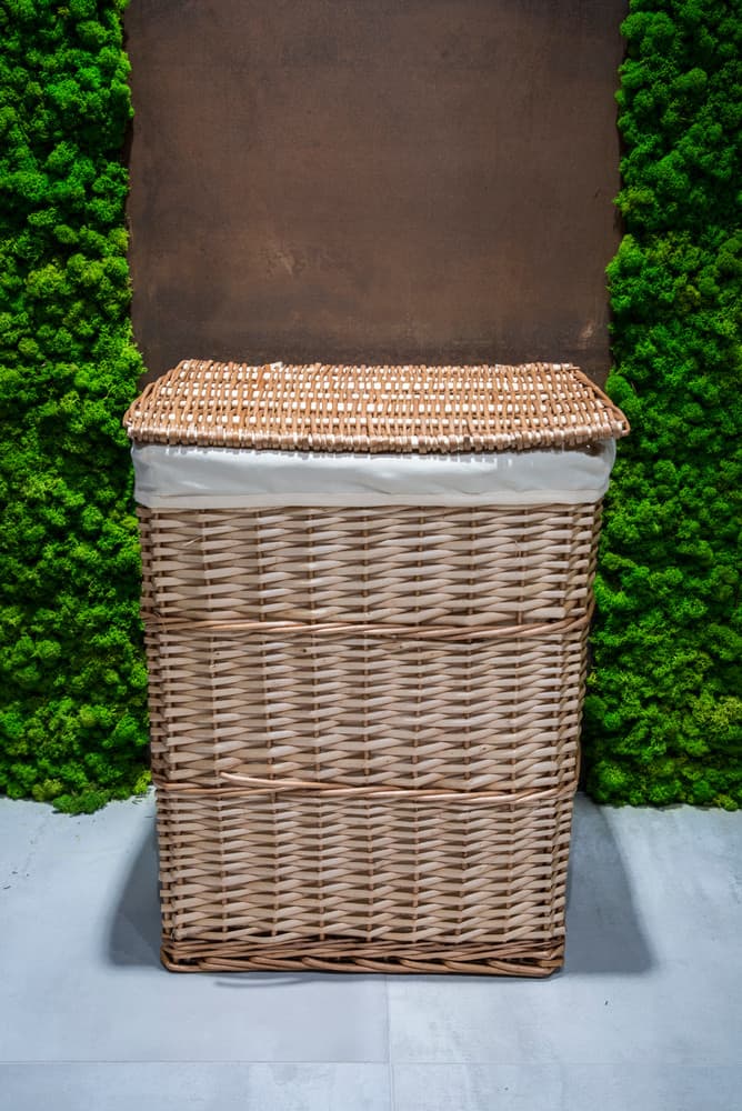Kosz na pranie wiklinowy AWD Interior brązowy 1582