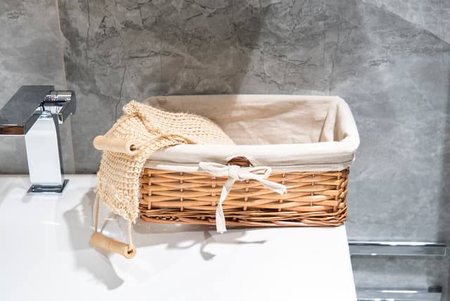 Koszyk wiklinowy AWD Interior brązowy 1584