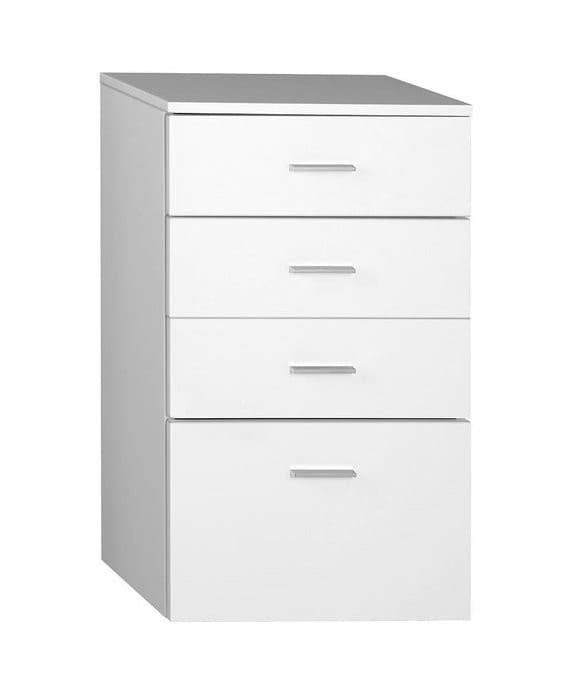 Szafka dolna ZOJA/KERAMIA FRESH 50x78x29 cm, biała z szufladami