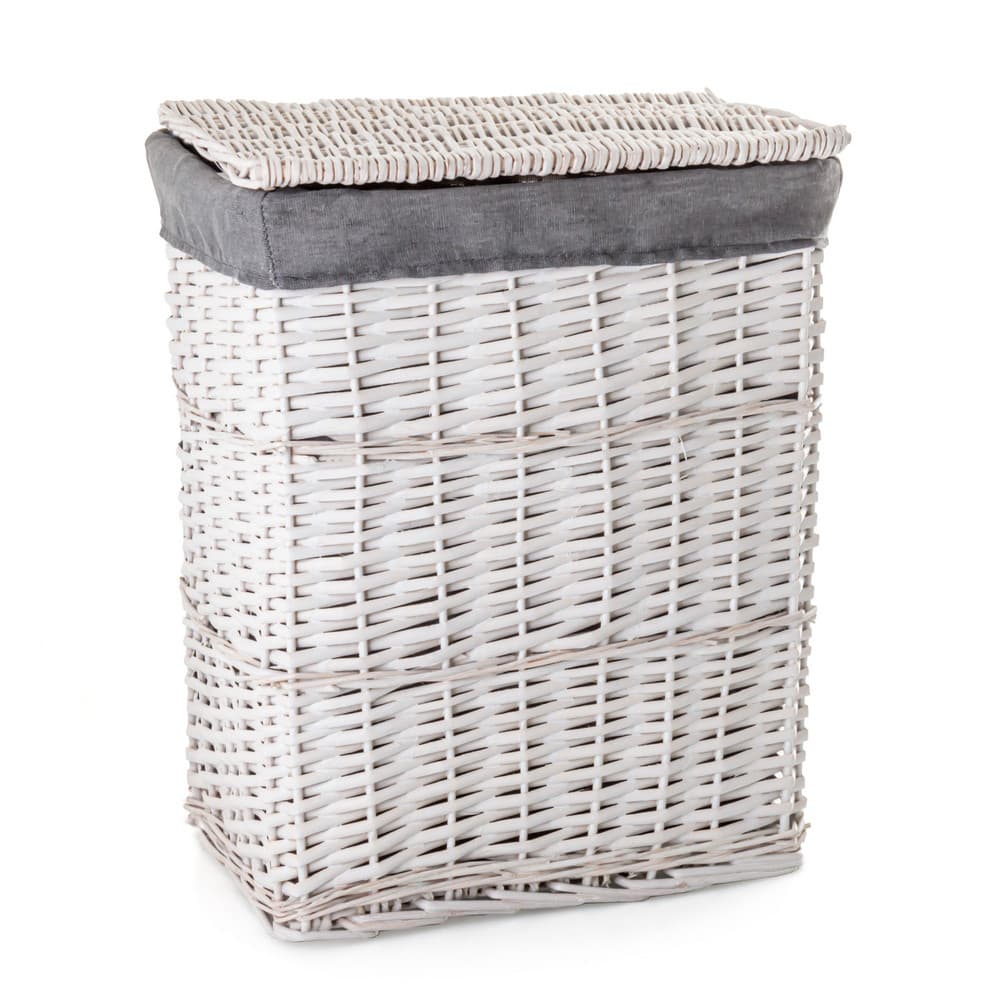 Kosz na pranie wiklinowy AWD Interior biały 1593