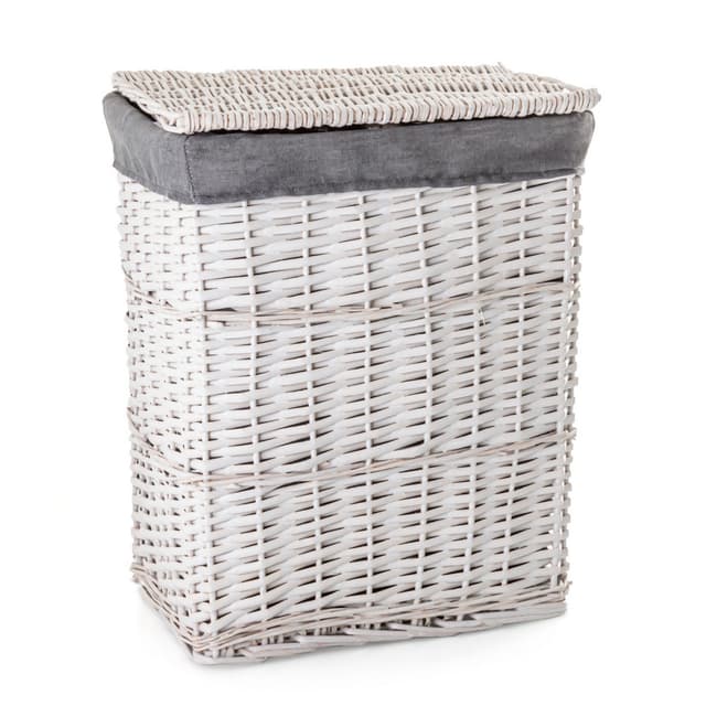 Kosz na pranie wiklinowy AWD Interior biały 1593