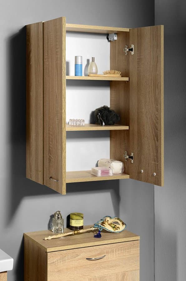 ZOJA KERAMIA FRESH szafka wisząca 50x76x23cm, dąb platinowy