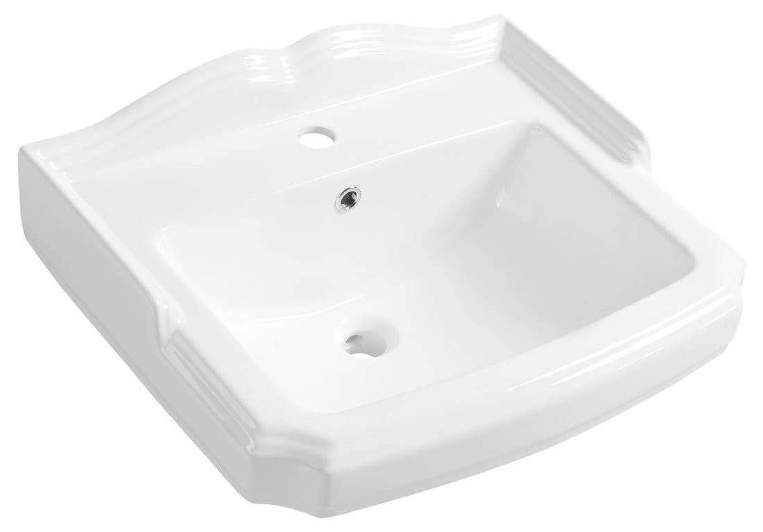 ANTIK umywalka ceramiczna, retro 58x47 cm, biała
