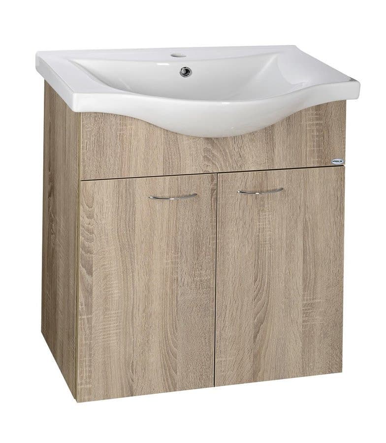 KERAMIA FRESH szafka umywalkowa 60,6x74x34cm, dąb platin