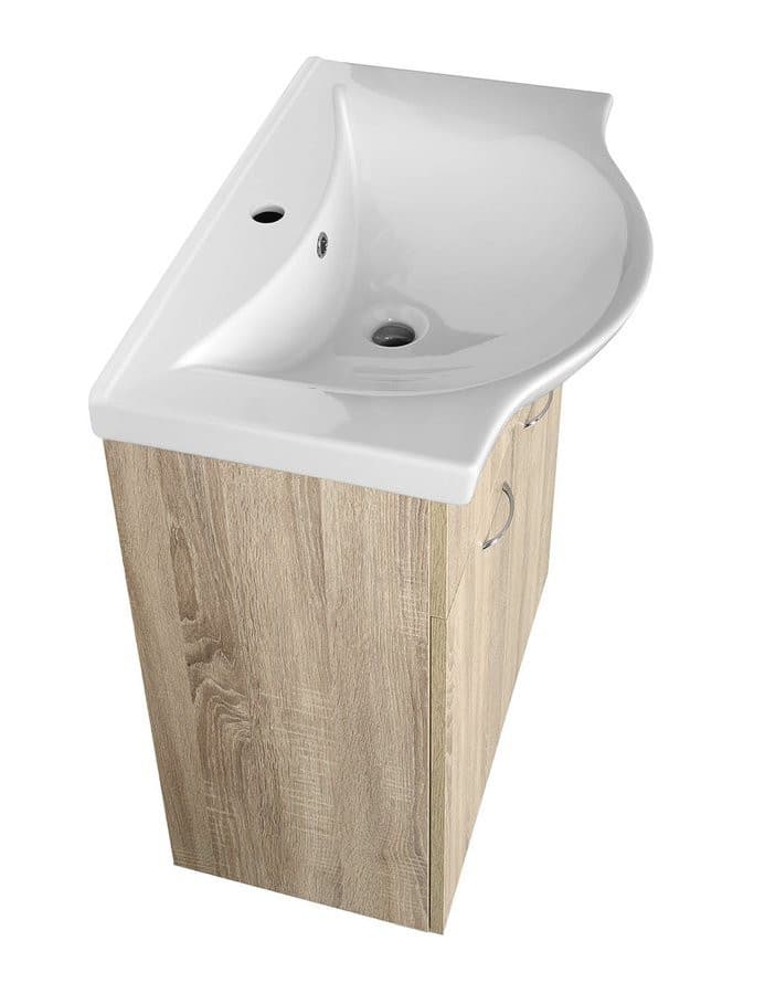 KERAMIA FRESH szafka umywalkowa 60,6x74x34cm, dąb platin