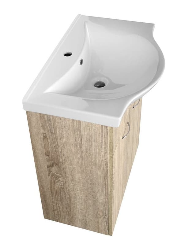 KERAMIA FRESH szafka umywalkowa 60,6x74x34cm, dąb platin