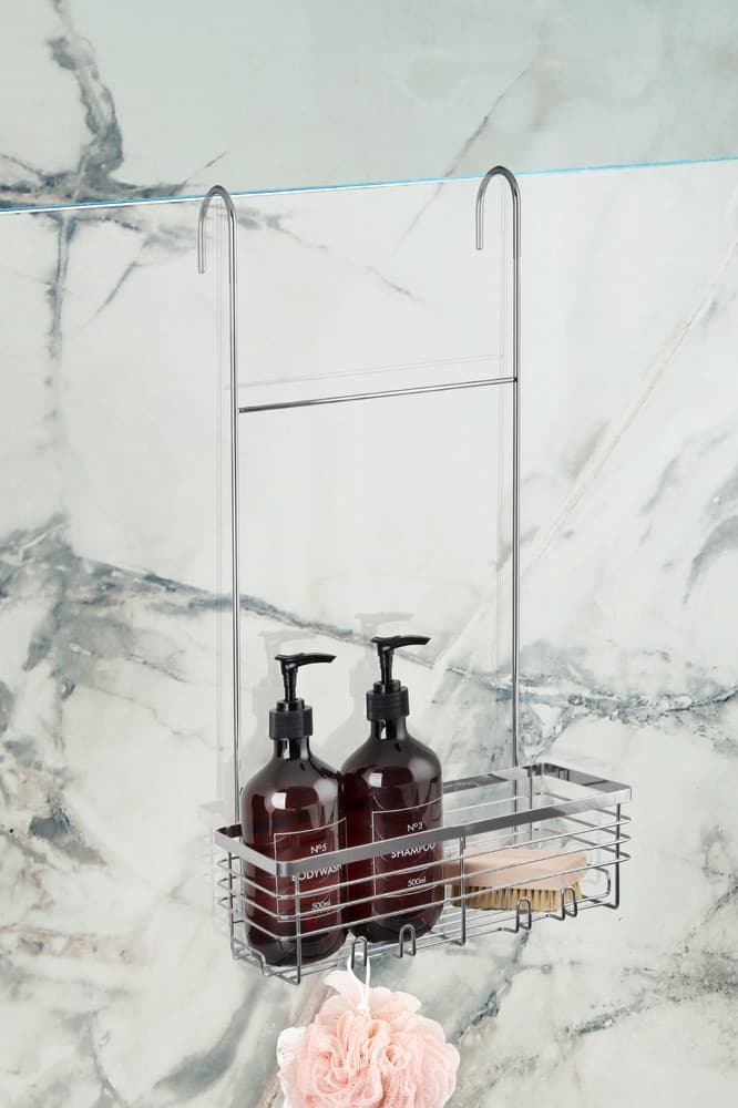 Półka pod prysznic AWD INTERIOR 2009 srebrna zawieszana