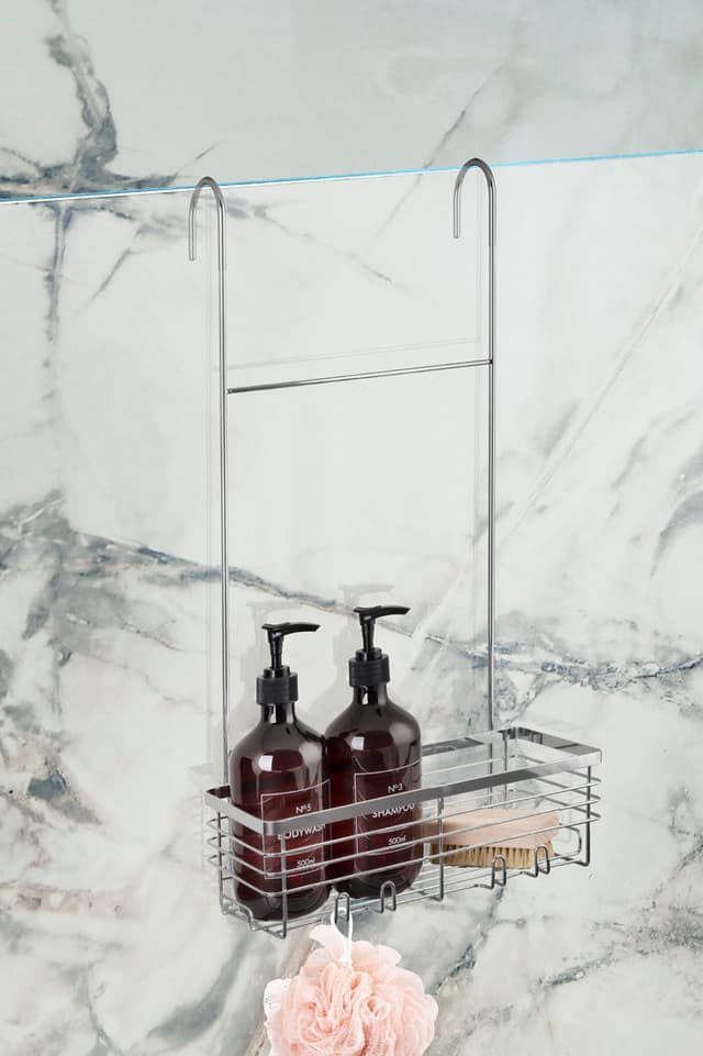 Półka pod prysznic AWD INTERIOR 2009 srebrna zawieszana