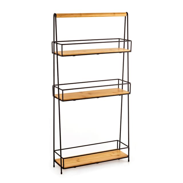 Regał AWD INTERIOR 1935 trzypoziomowy czarny bambus