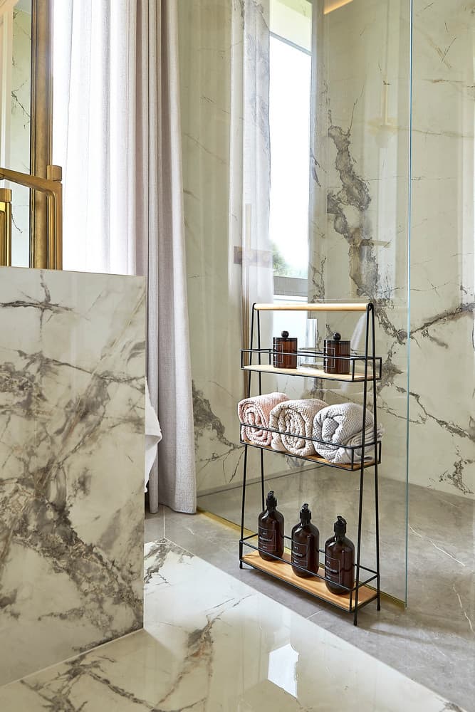 Regał AWD INTERIOR 1935 trzypoziomowy czarny bambus