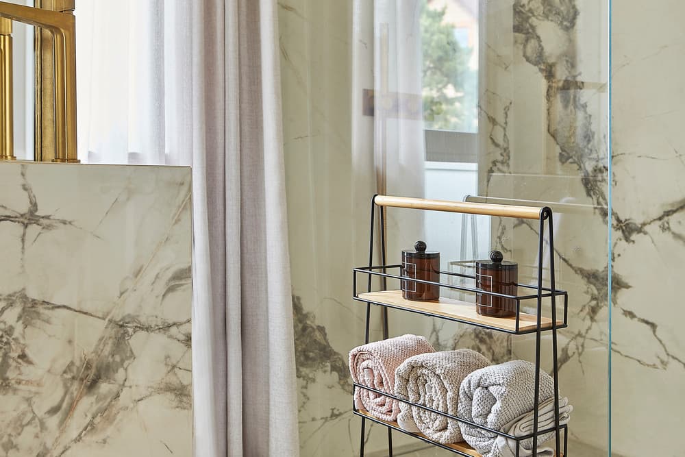 Regał AWD INTERIOR 1935 trzypoziomowy czarny bambus