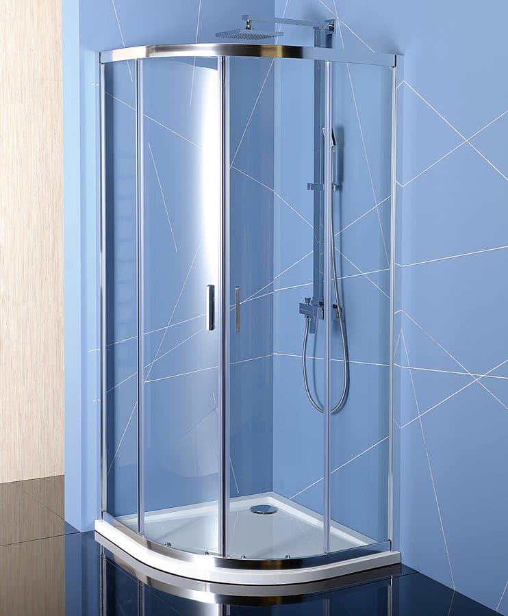 EASY półokrągła kabina prysznicowa 900x900 mm, L/R, szkło czyste