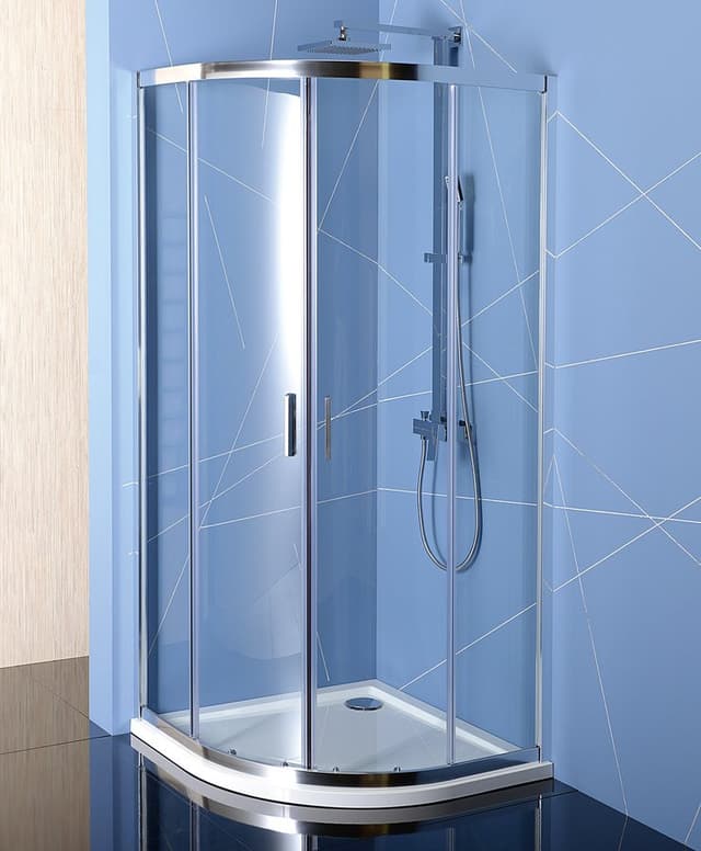 EASY półokrągła kabina prysznicowa 900x900 mm, L/R, szkło czyste