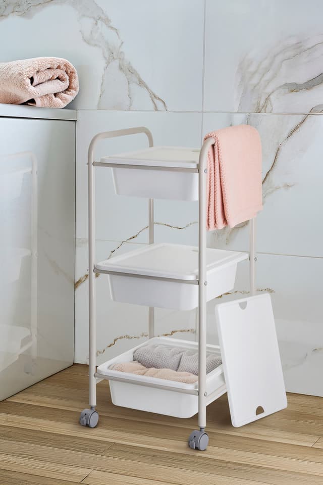 Regał na kółkach AWD INTERIOR 2008 z pojemnikami