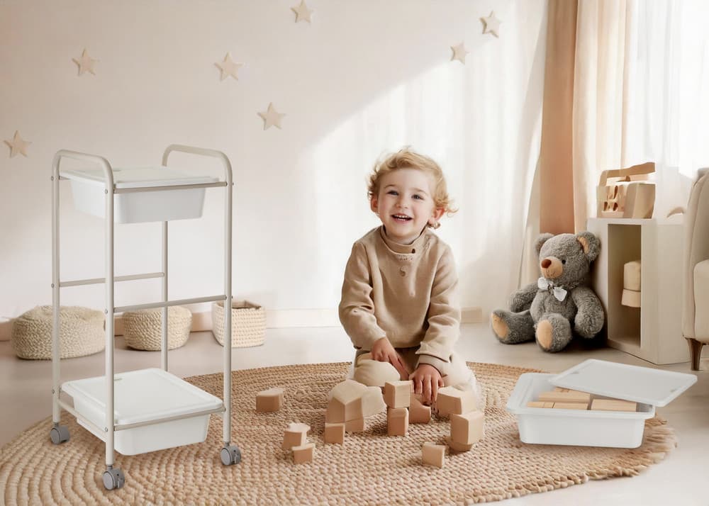 Regał na kółkach AWD INTERIOR 2008 z pojemnikami