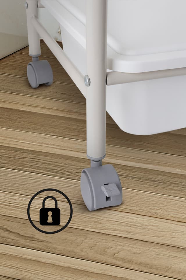 Regał na kółkach AWD INTERIOR 2008 z pojemnikami