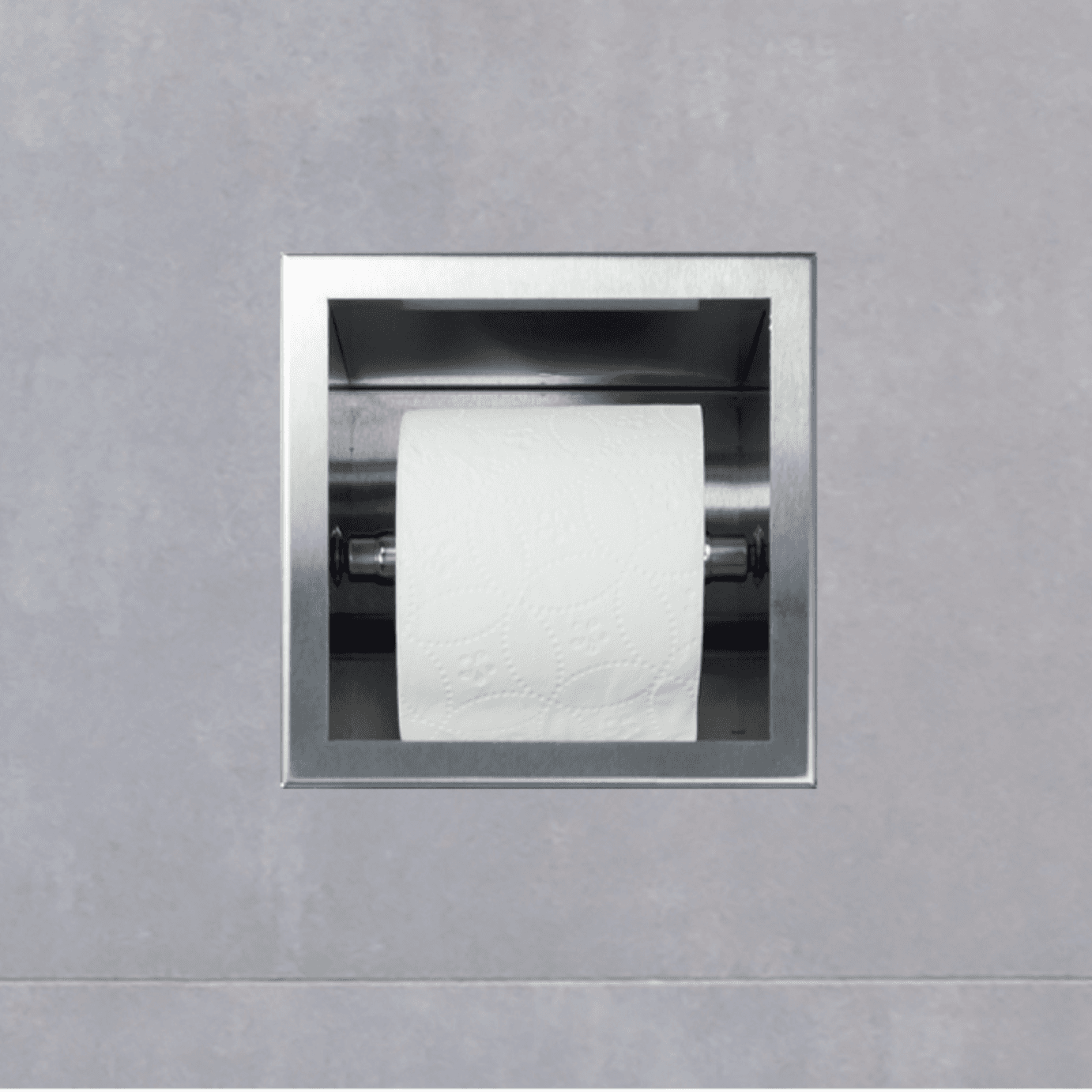 WALL-BOX PAPER 2 Inox - Magazynek z podajnikiem papieru