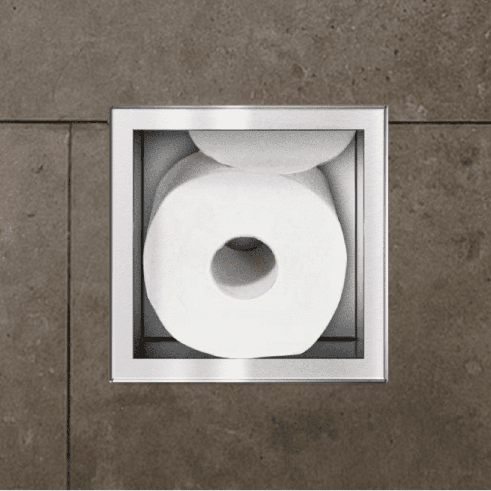 WALL-BOX PAPER 3 - Magazynek na papier INOX