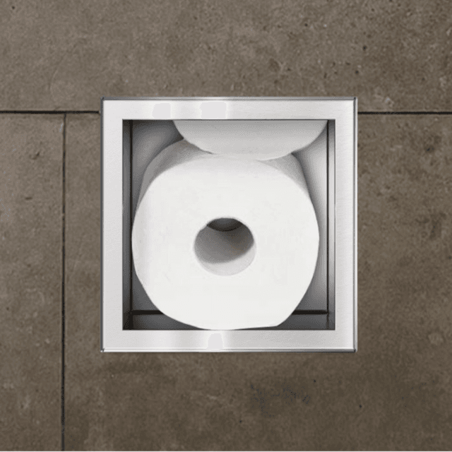 WALL-BOX PAPER 3 - Magazynek na papier INOX