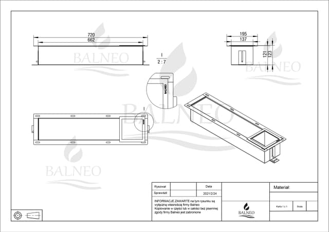 WALL-BOX PAPER-3 White - Magazynek na papier biały