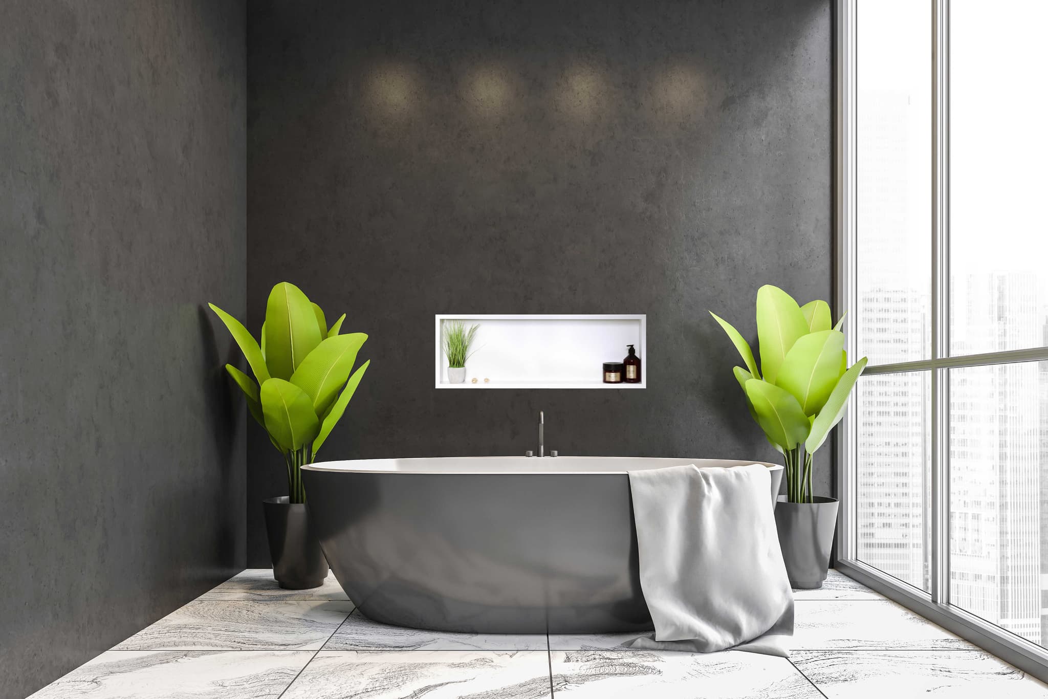 WALL-BOX ONE White - Półka pojedyncza biała 90x30x10 cm