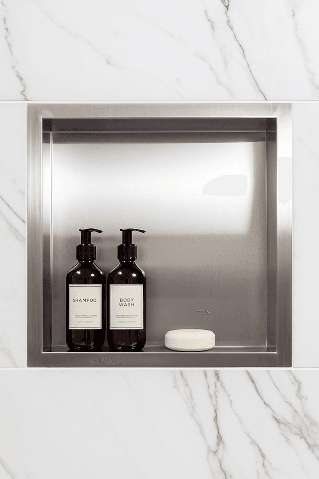 WALL-BOX ONE - Półka wnękowa INOX 30x30x10 cm