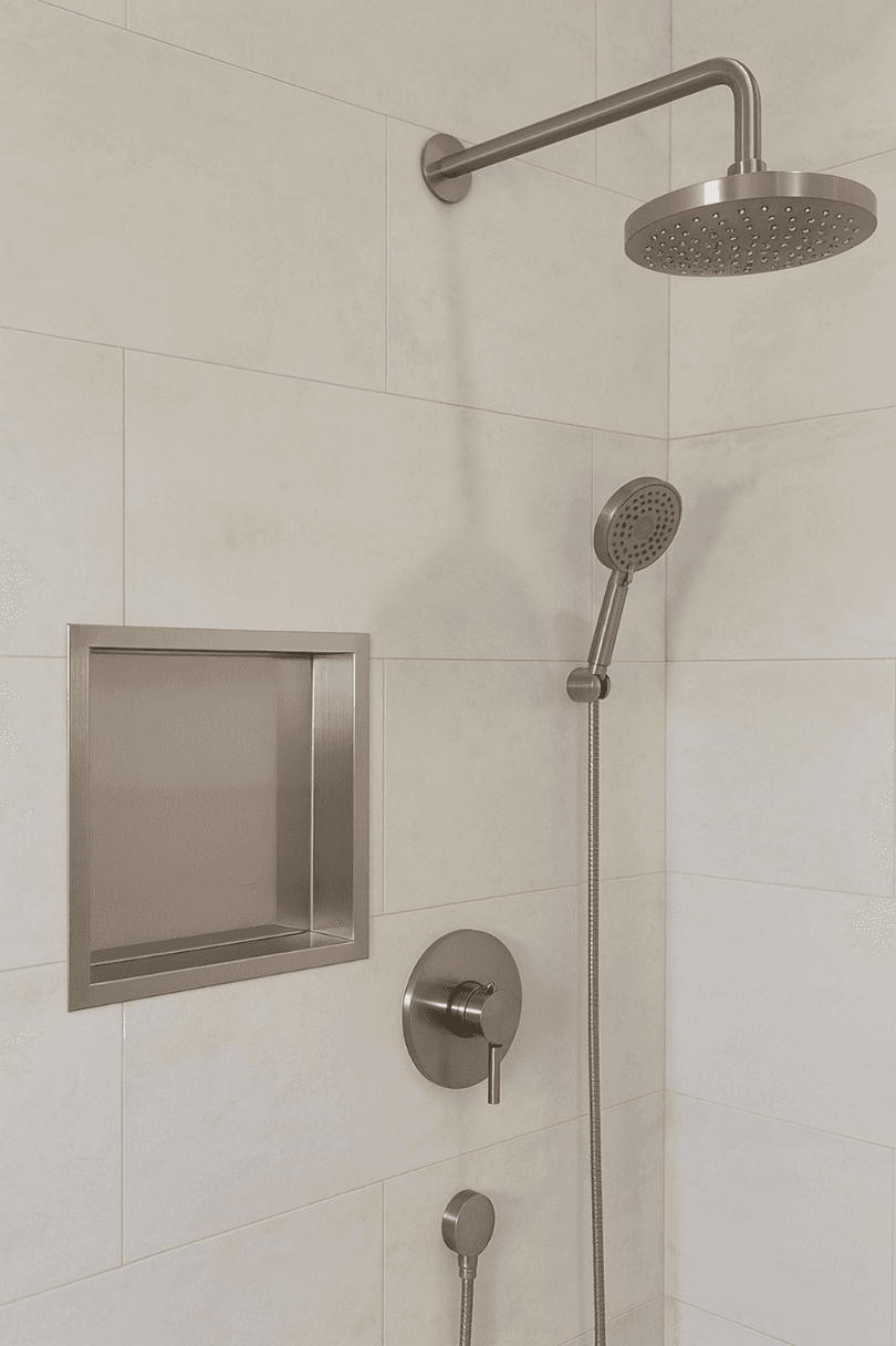 WALL-BOX ONE - Półka wnękowa INOX 30x30x10 cm