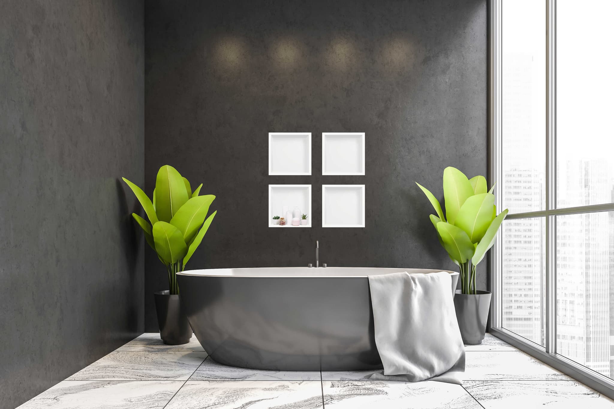 WALL-BOX ONE White - Półka pojedyncza biała 30x30x10 cm