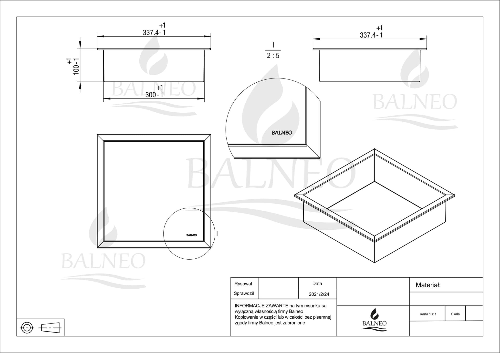 WALL-BOX ONE White - Półka pojedyncza biała 30x30x10 cm