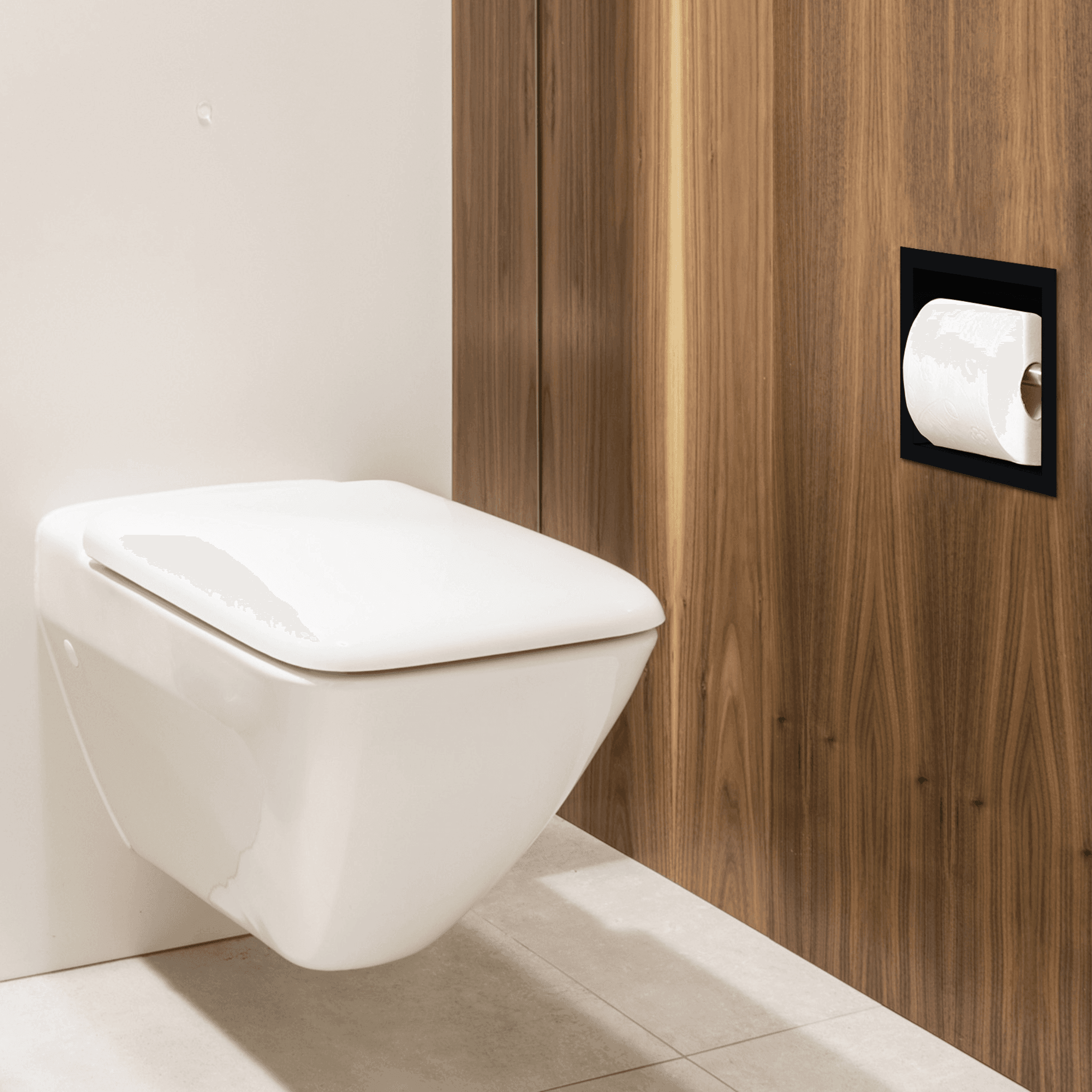 WALL-BOX PAPER 1 Black - Podajnik papieru czarny