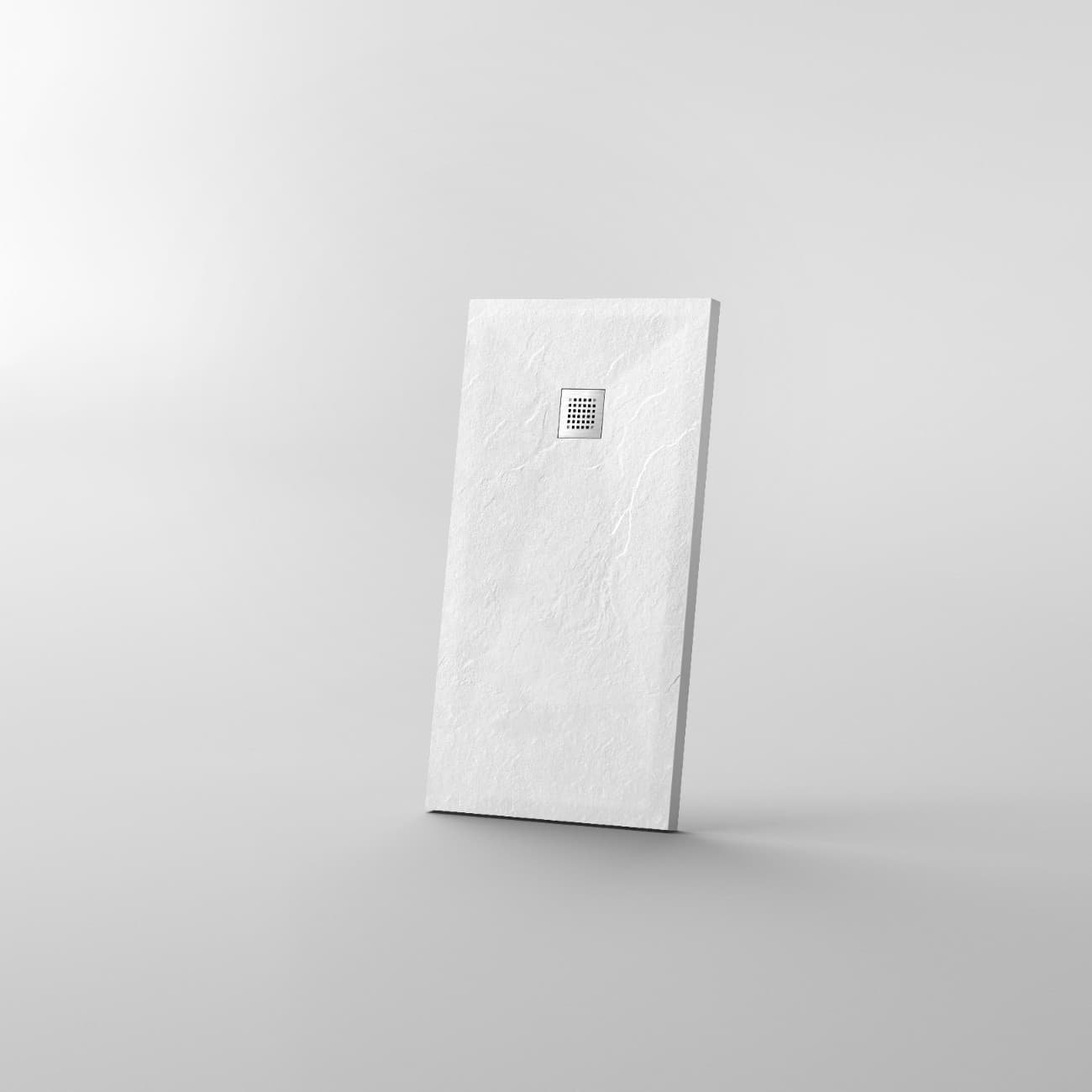 Stone Tray - Brodzik kompozytowy "F" Biały 80x110x2,5