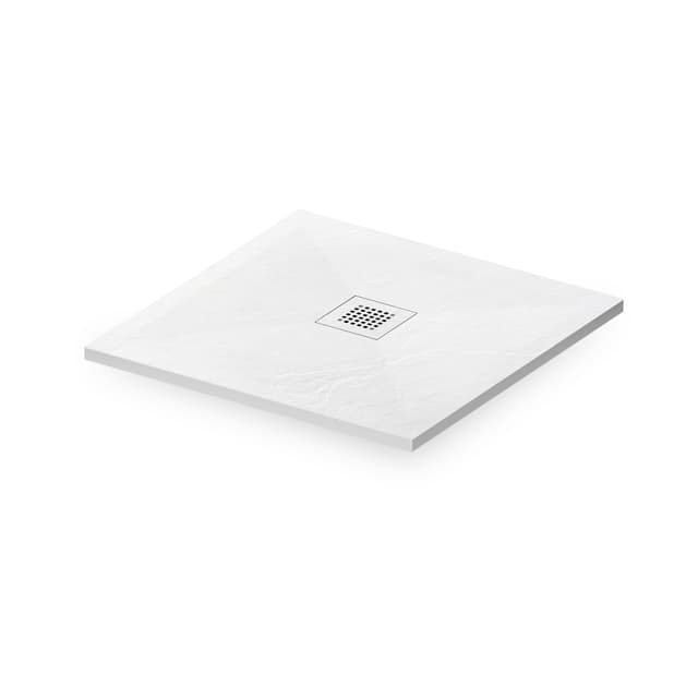 Stone Tray - Brodzik kompozytowy "F" Biały 90x90x2,5